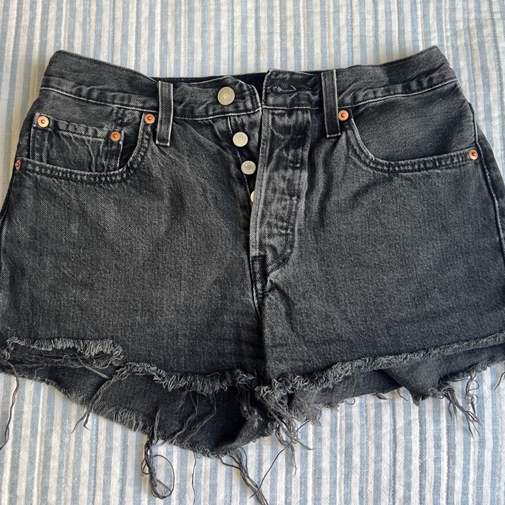 Levi's 501 Black Jean Shorts